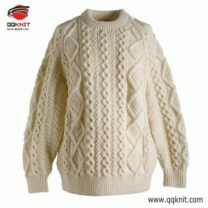 Cotton cable knit sweater